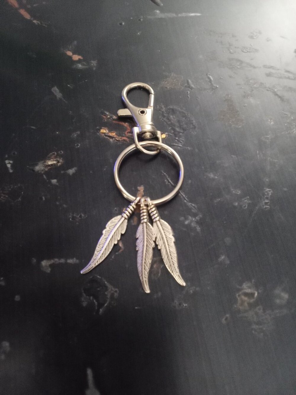 Feather Keychain Bag Charm